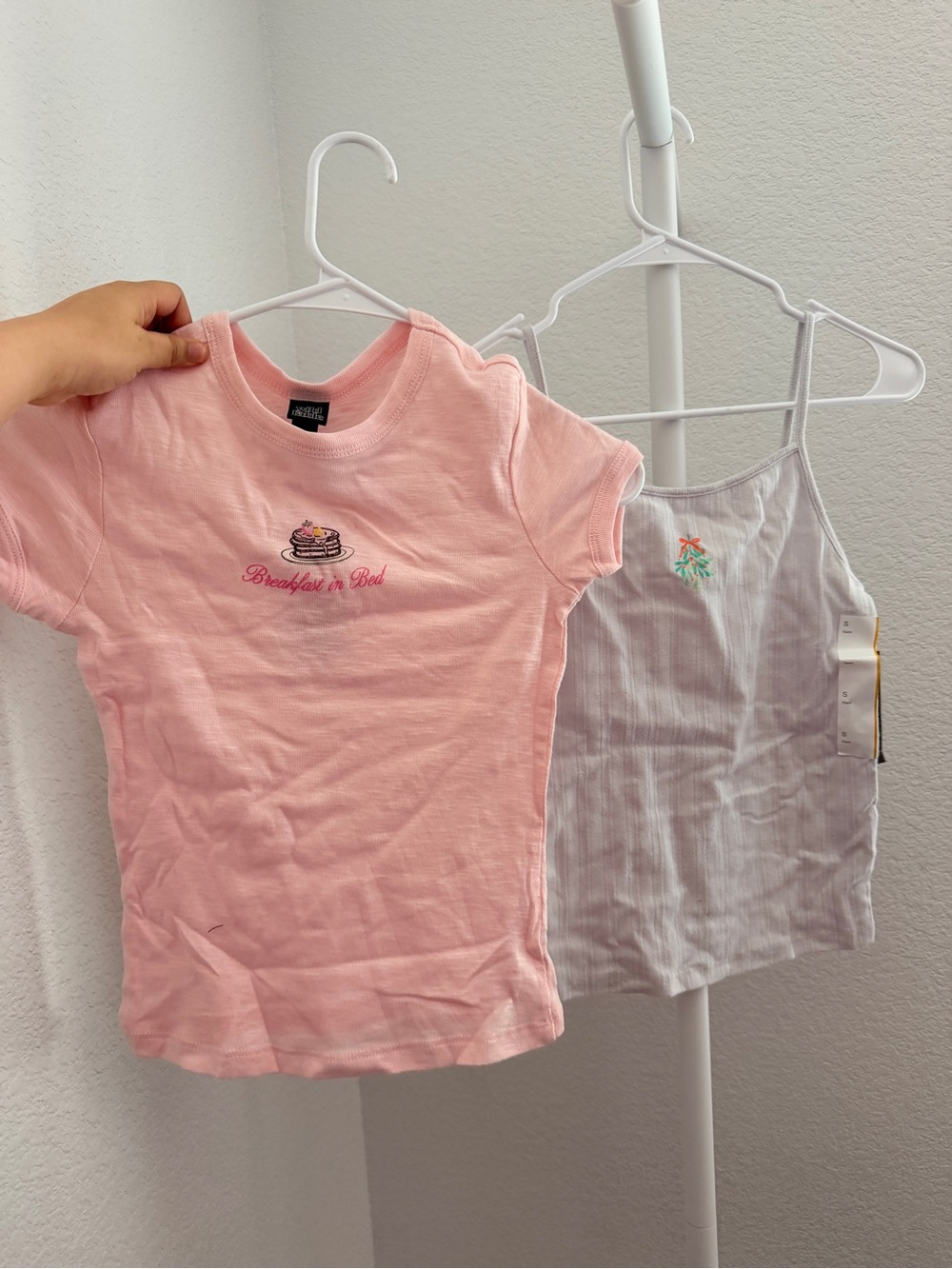 wild fable Pink 'Breakfast in Bed' Short Sleeve Tee